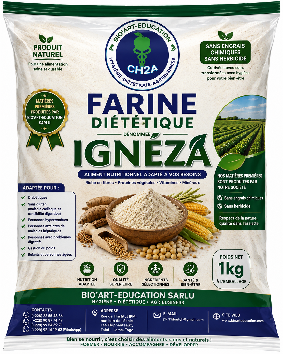Farine diététique Igneza BIO’ART-EDUCATION